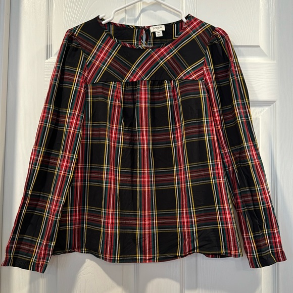 J. Crew Tops - J.Crew Holiday Plaid